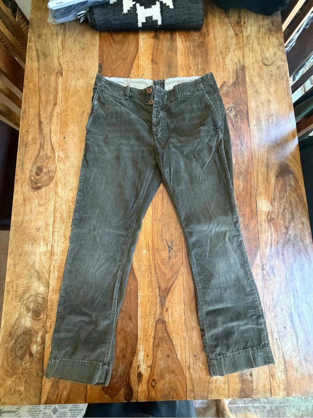 Banana Republic Olive Corduroy Men's Pants